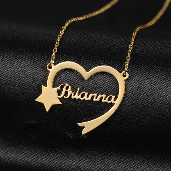 Celestial Heart Star Necklace