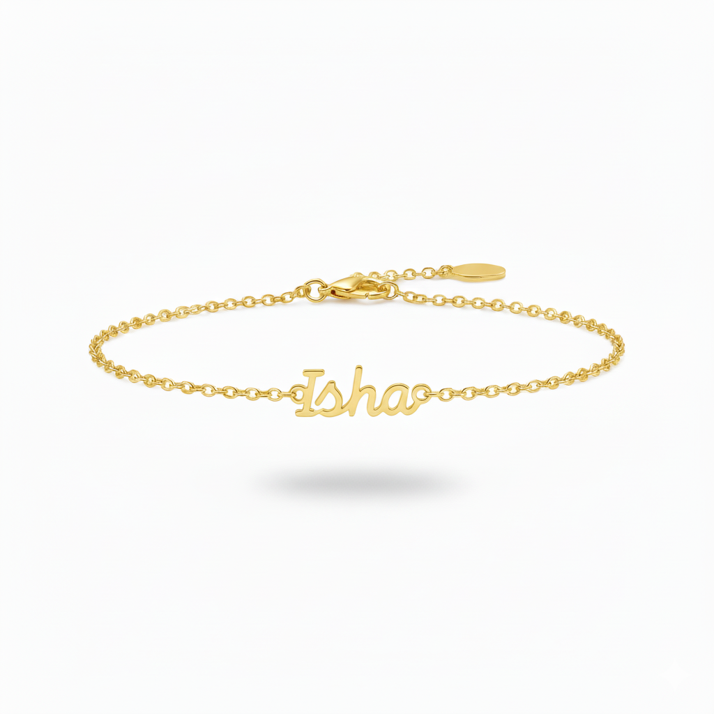Silken Name Chain Bracelet