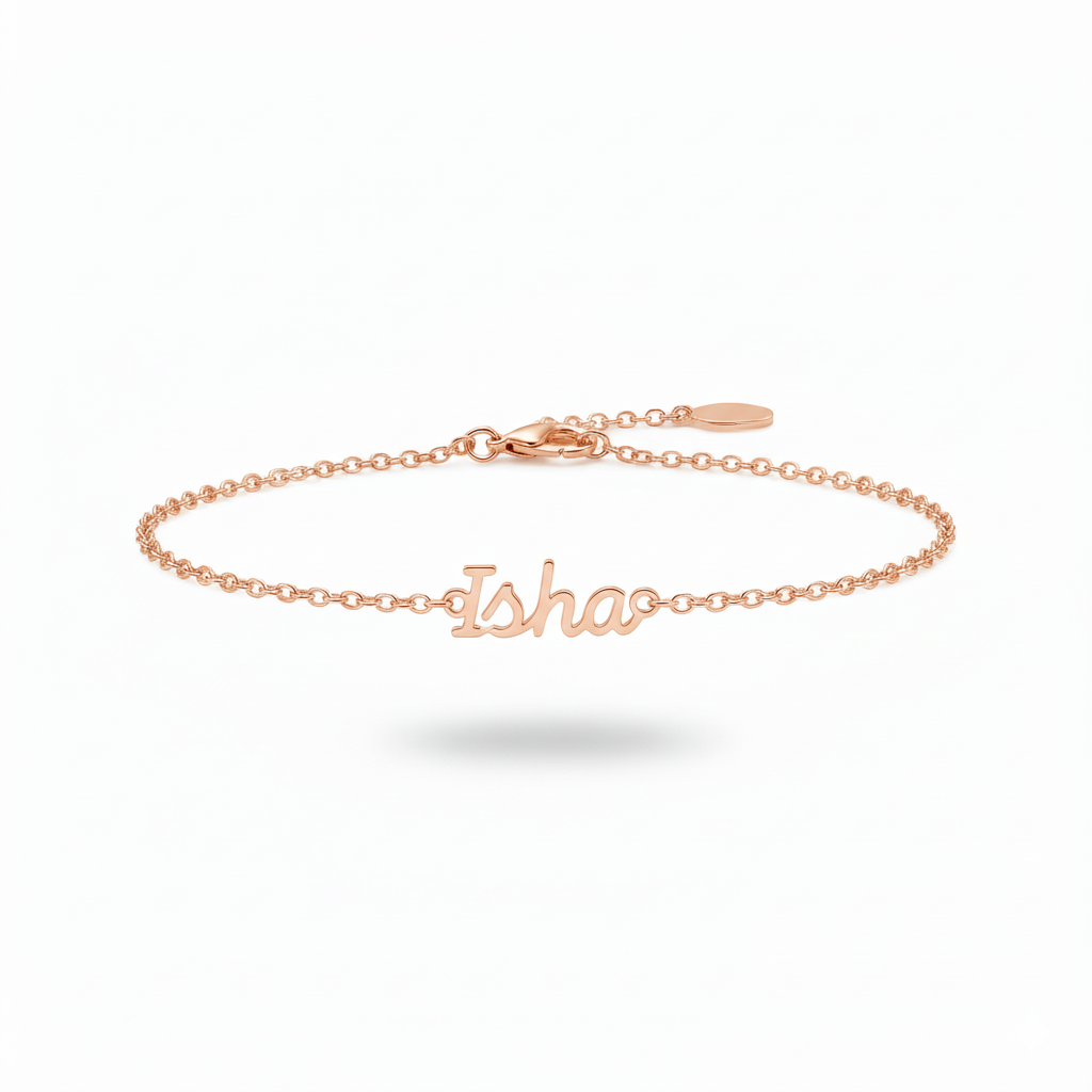 Silken Name Chain Bracelet