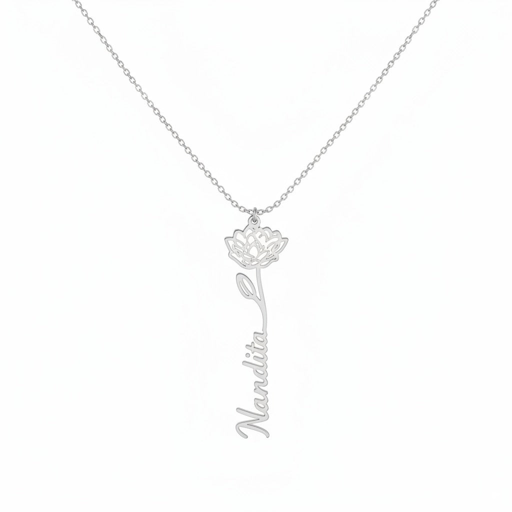 Blooming Love Name Pendant