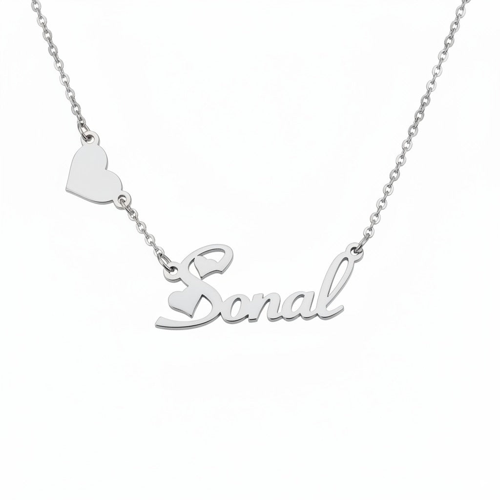Sweetheart Drop Name Necklace
