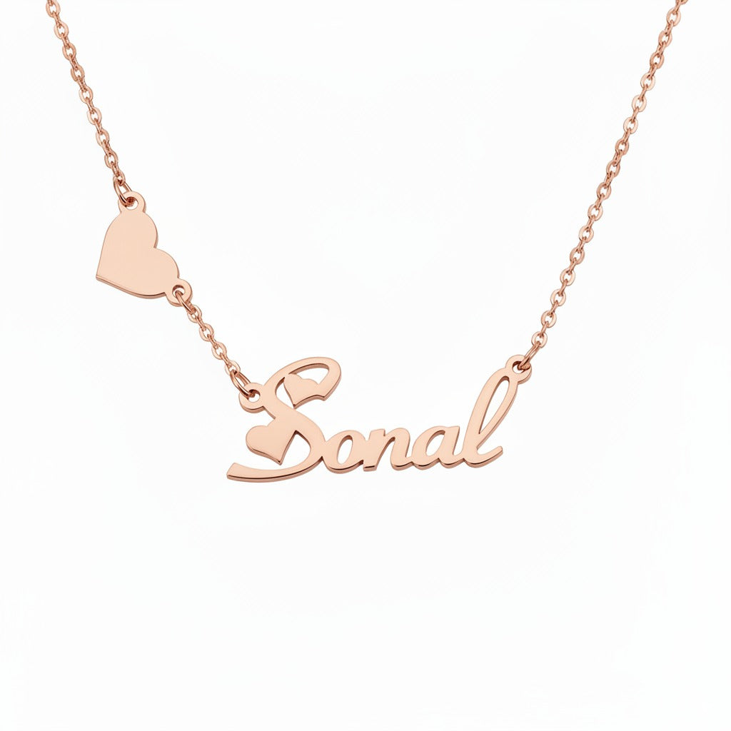 Sweetheart Drop Name Necklace