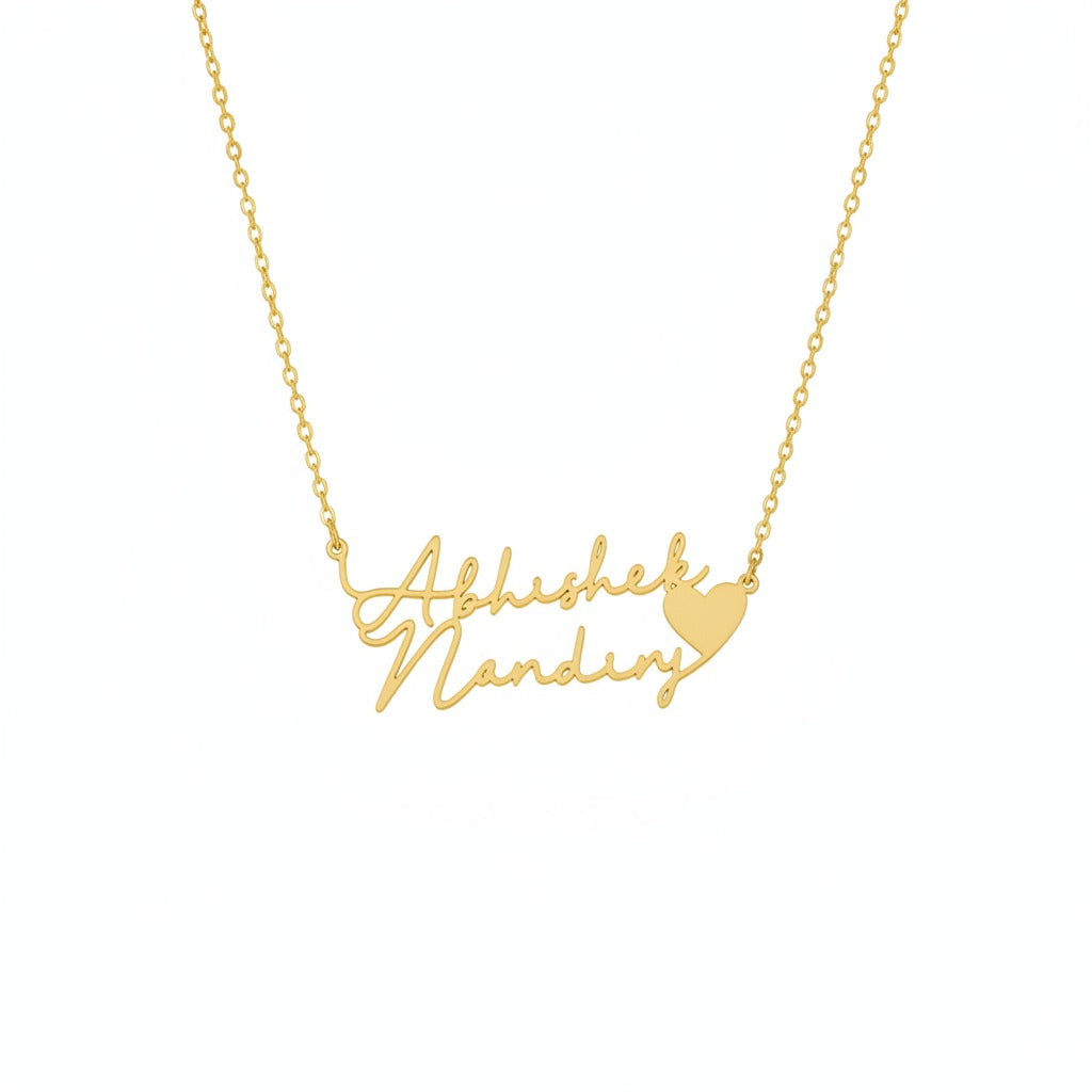 His & Hers Signature Pendant Set