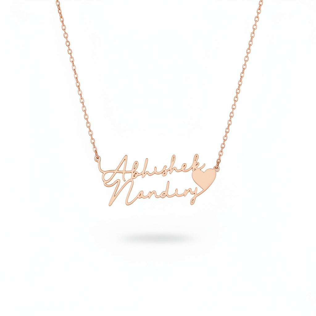 His & Hers Signature Pendant Set