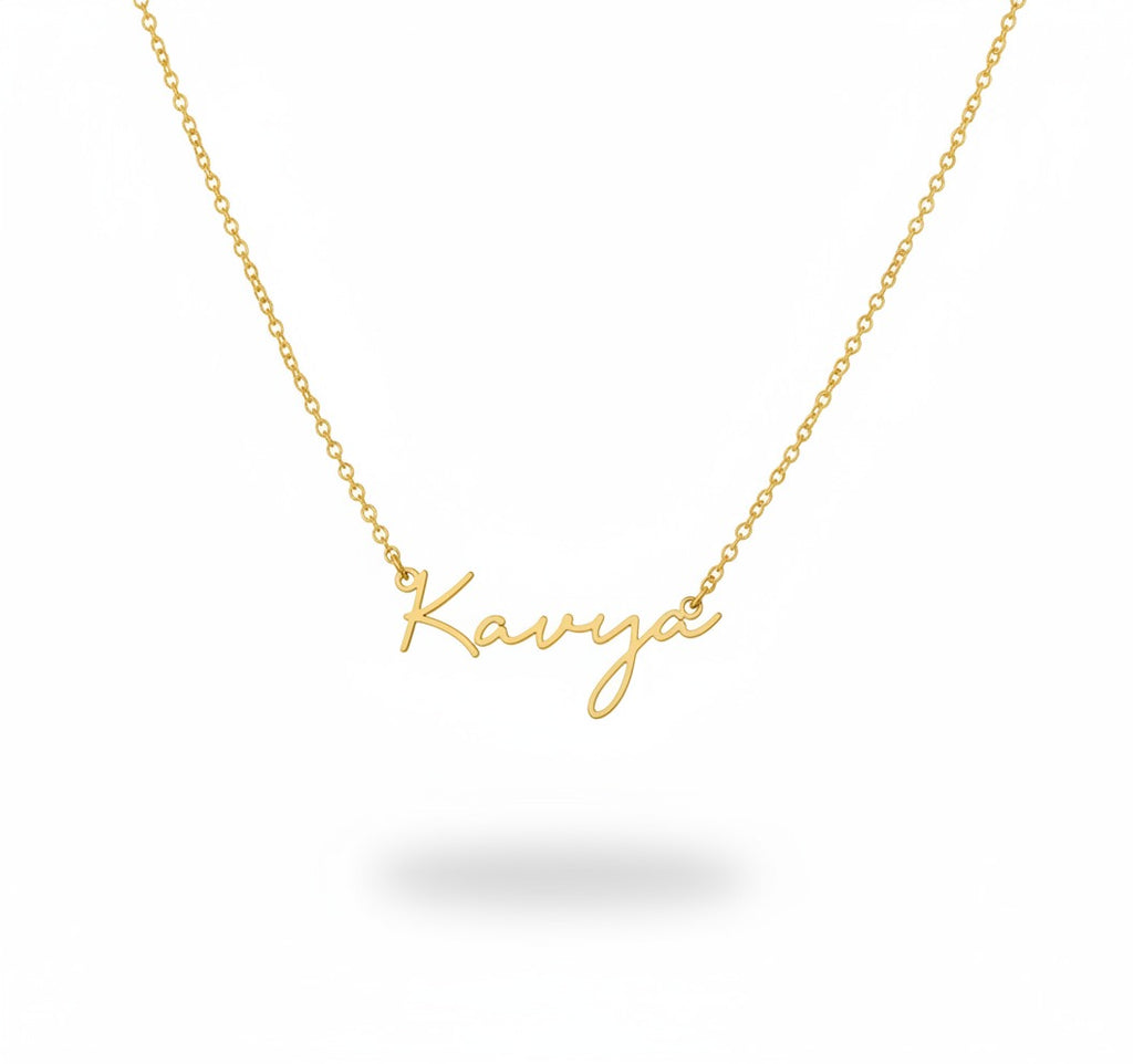 Handwritten Style Custom Necklace