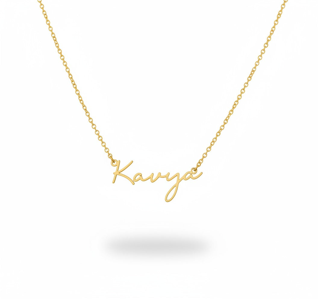 Handwritten Style Custom Necklace