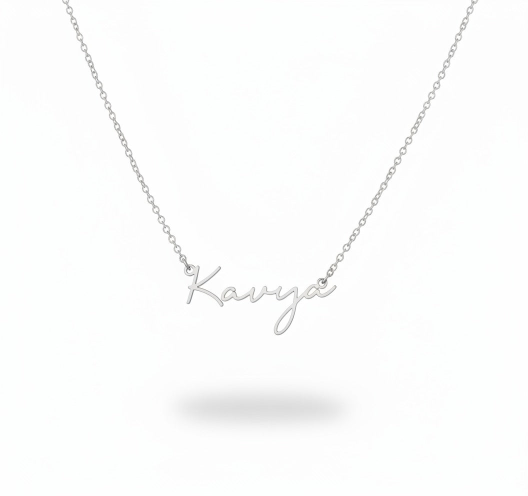 Handwritten Style Custom Necklace