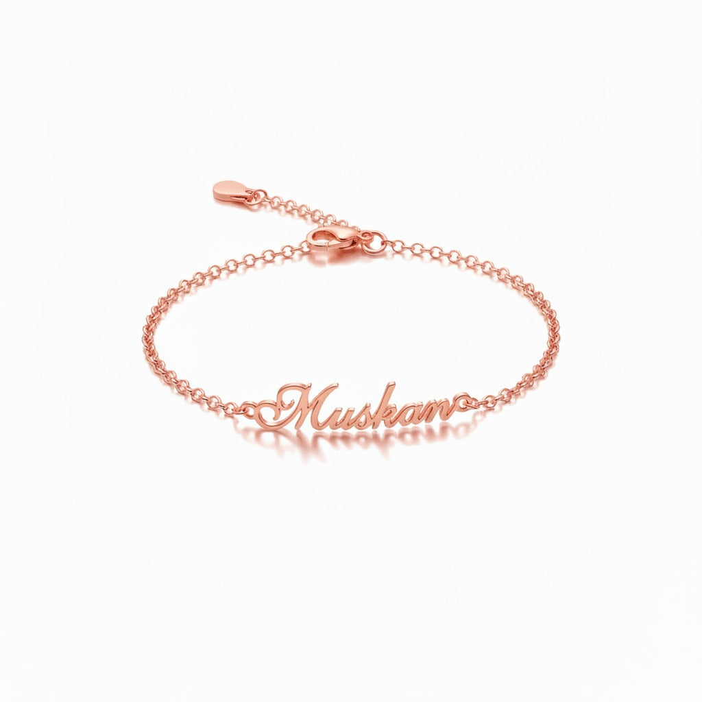 Modern Bold Name Bracelet