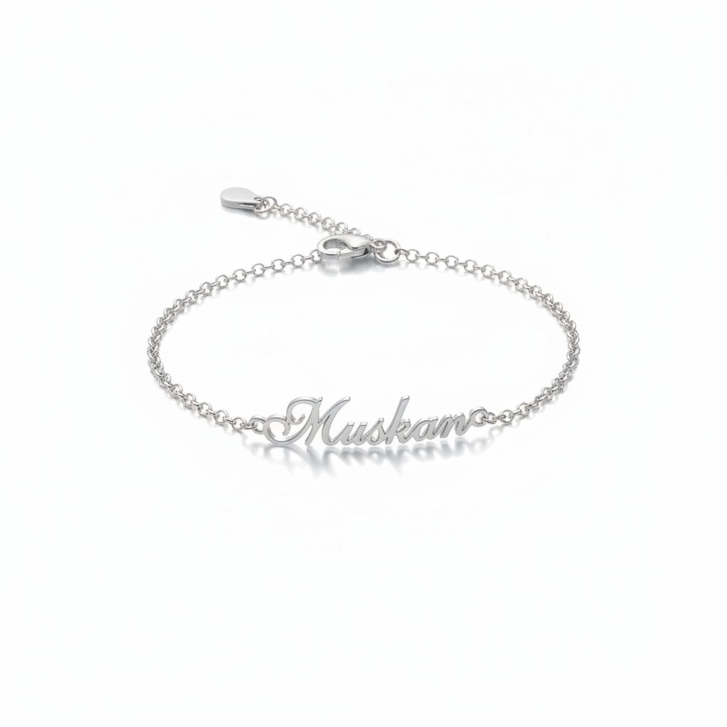 Modern Bold Name Bracelet