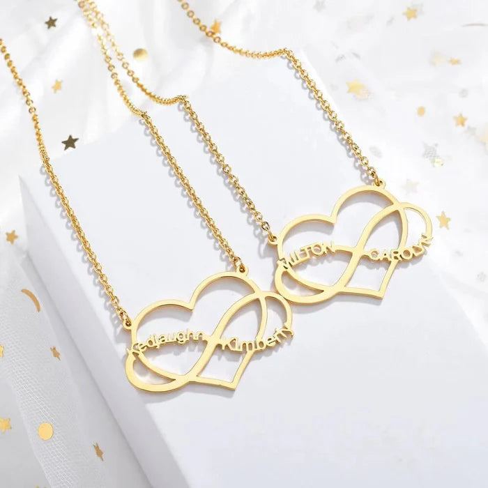 Twin Hearts Forever Necklace
