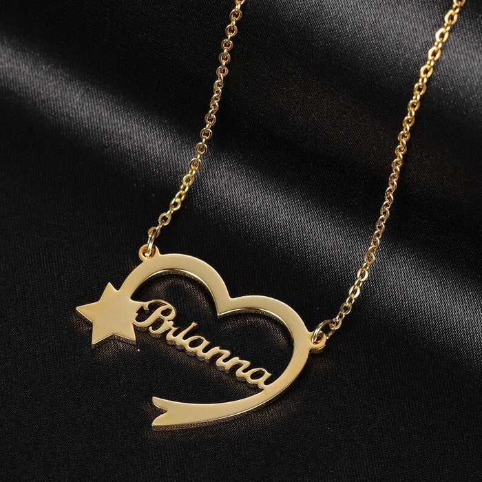 Celestial Heart Star Necklace