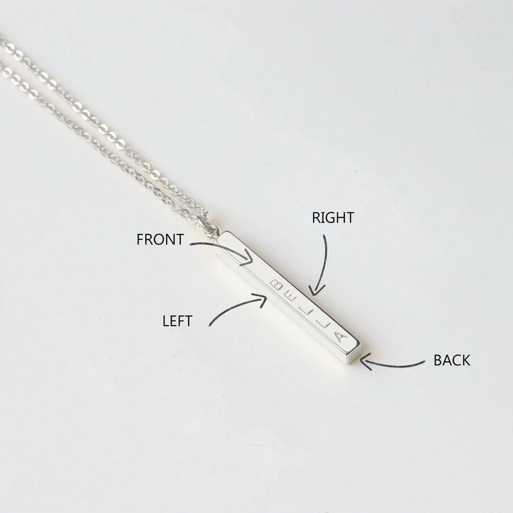Modern Pillar Bar Necklace