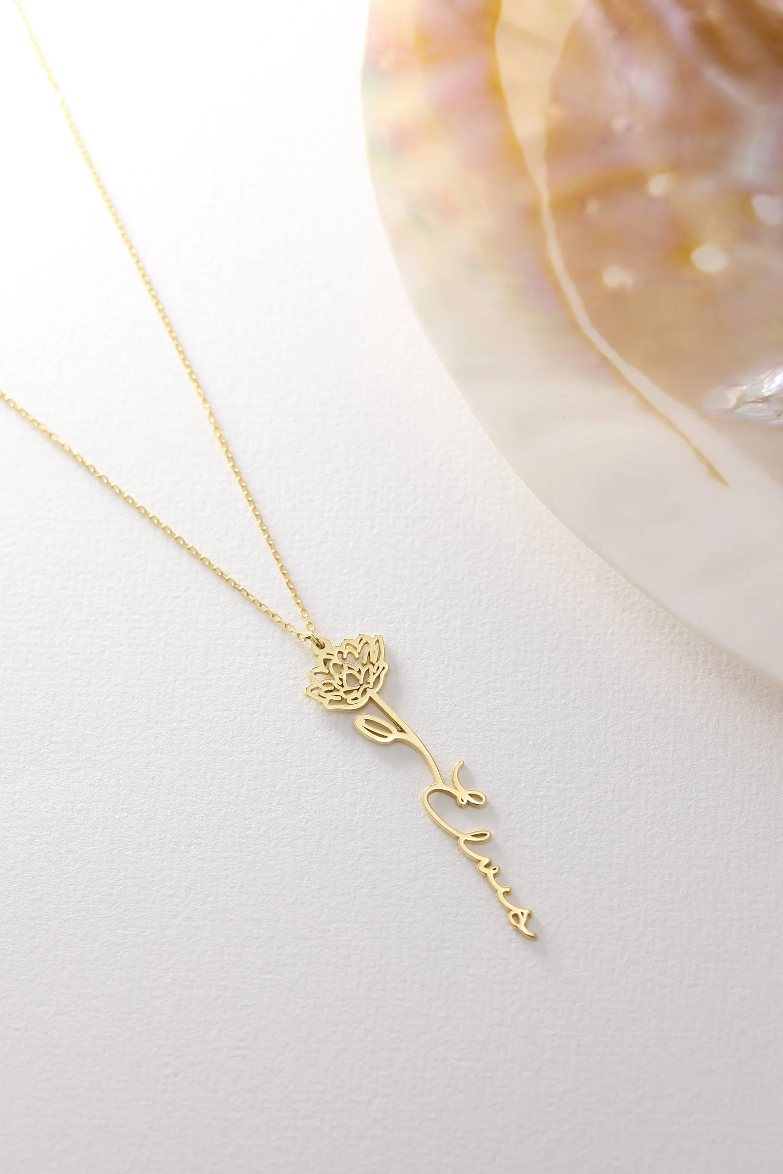 Blooming Love Name Pendant