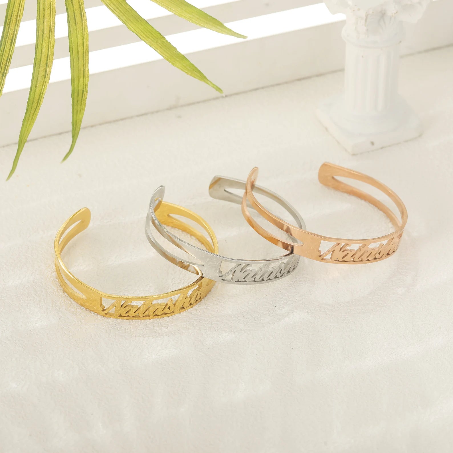 Luxe Frame Name Bracelet