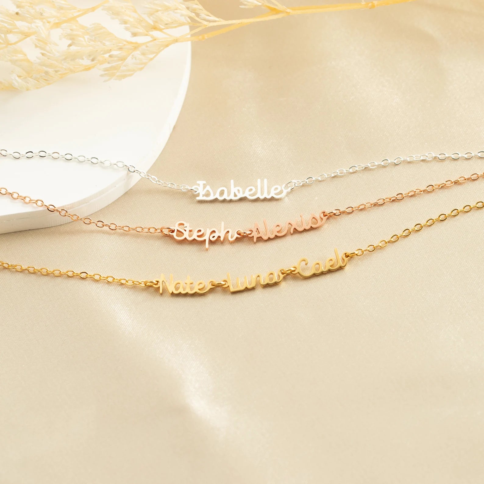 Silken Name Chain Bracelet