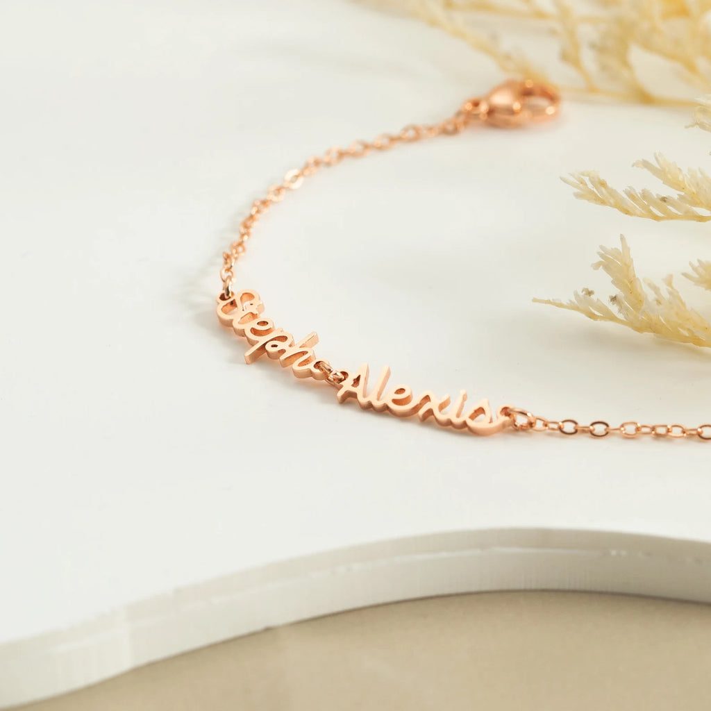 Silken Name Chain Bracelet