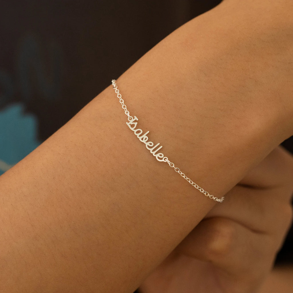 Silken Name Chain Bracelet
