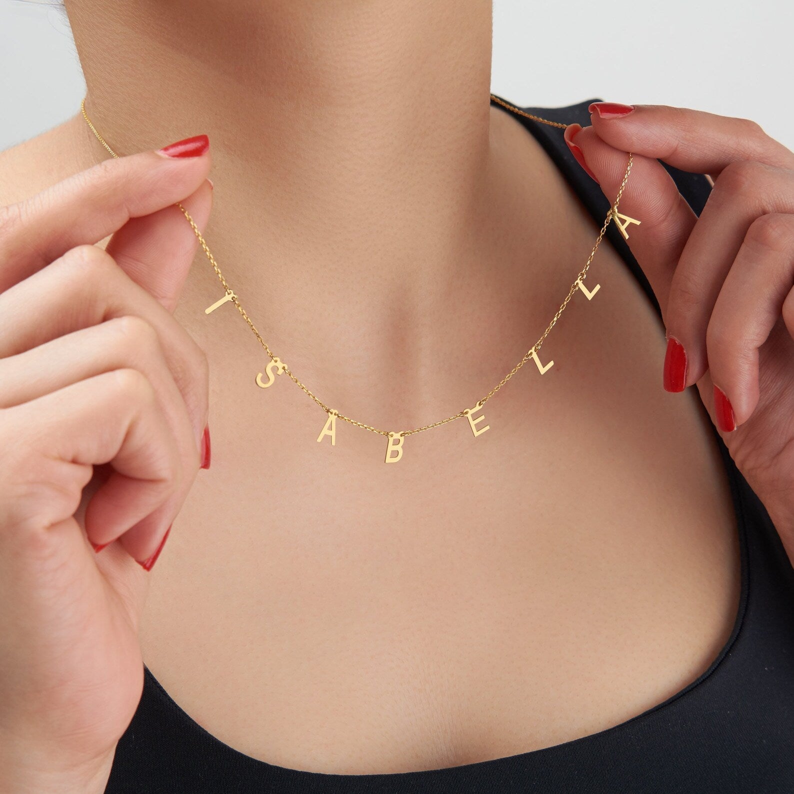 Chic Letter Spaced Necklace