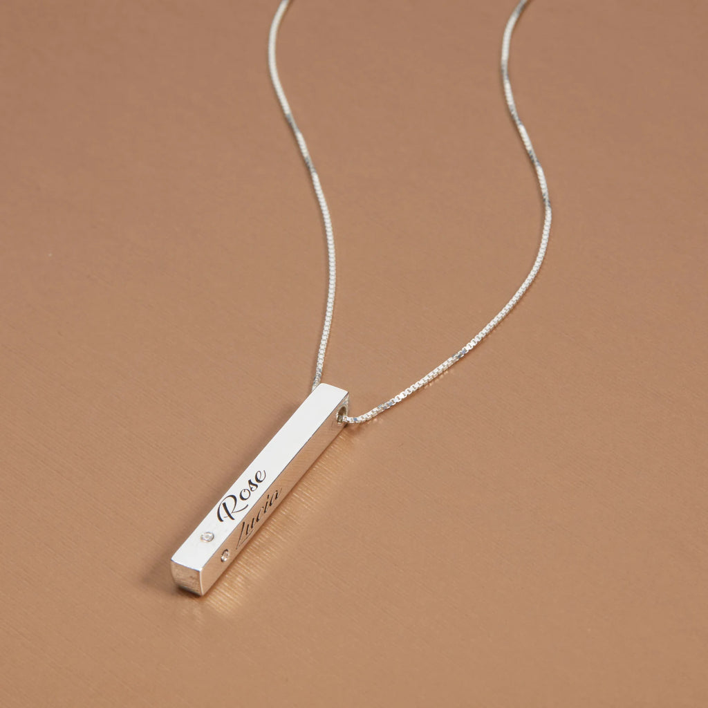 Modern Pillar Bar Necklace