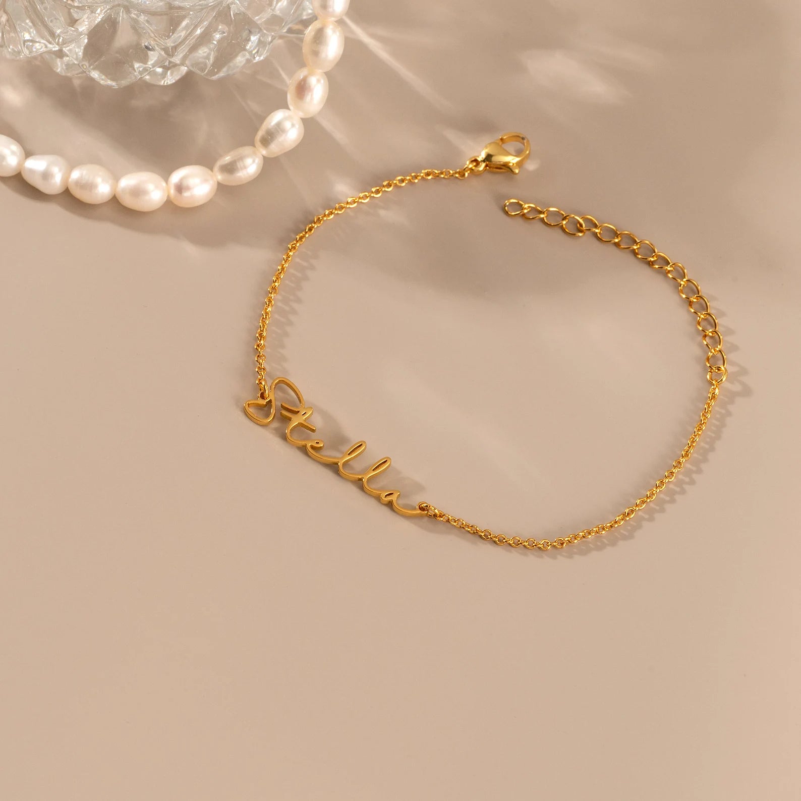 Dainty Script Name Bracelet