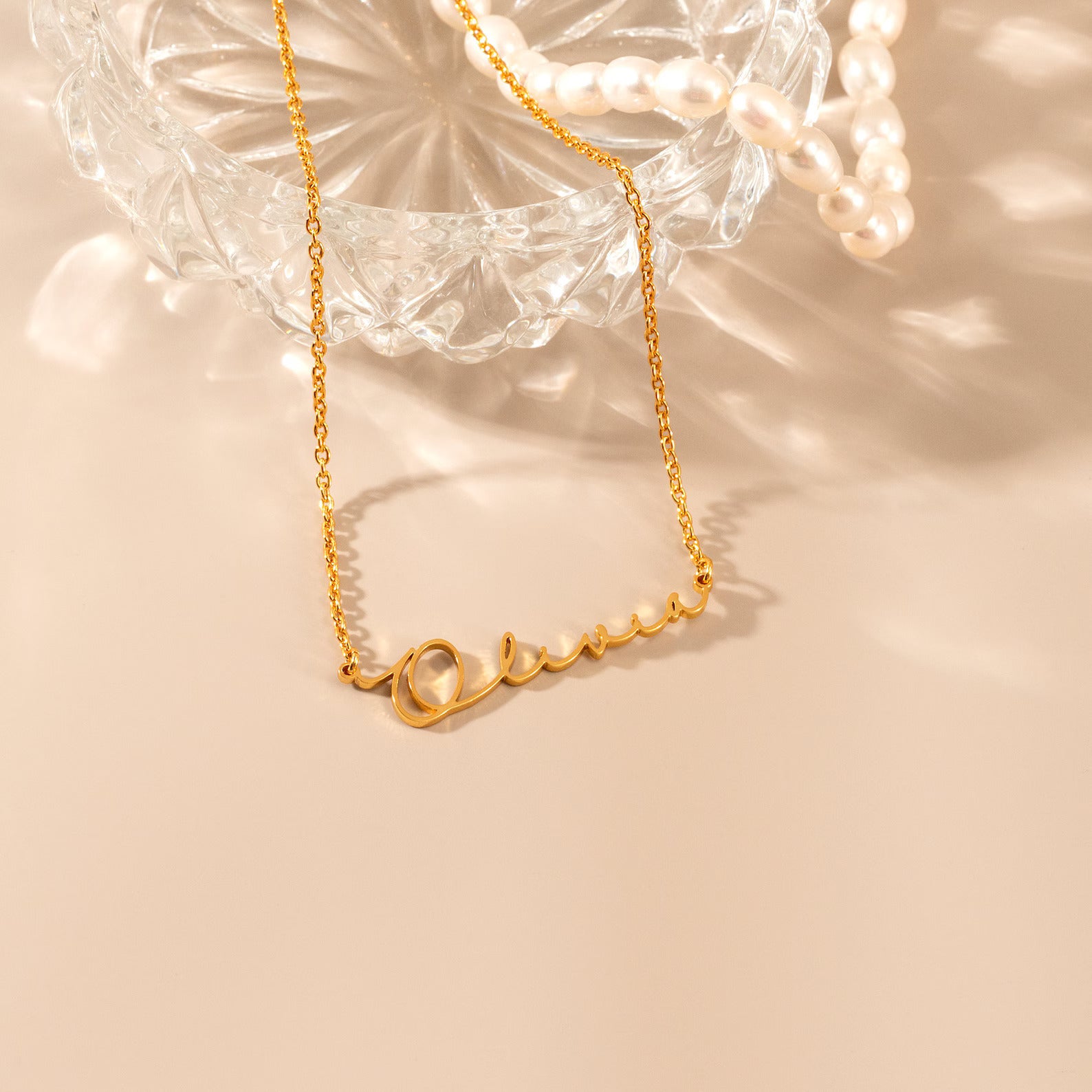 Handwritten Style Custom Necklace