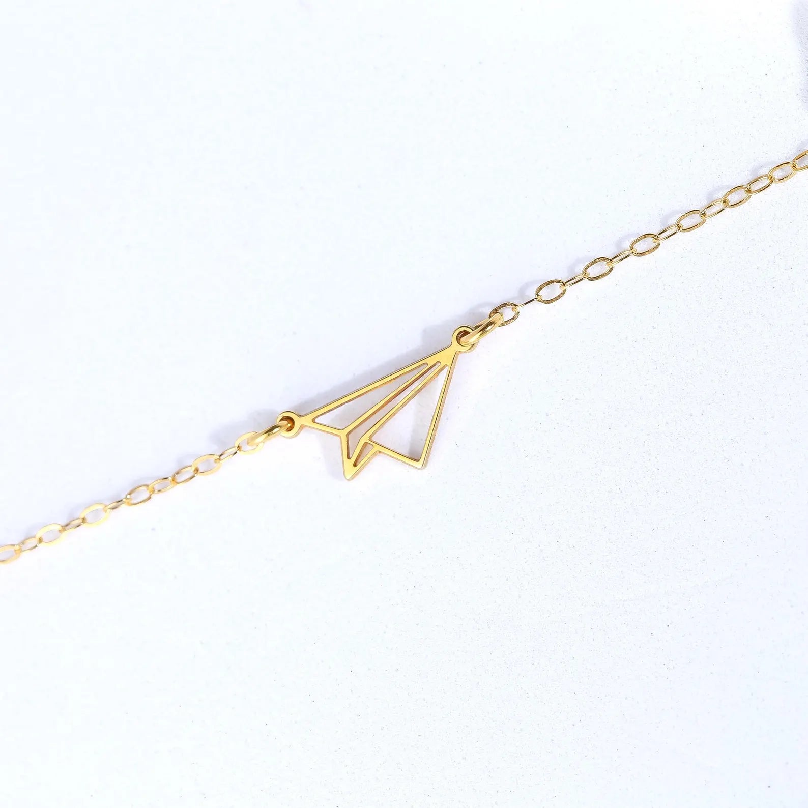 Wanderlust Paper Plane Bracelet