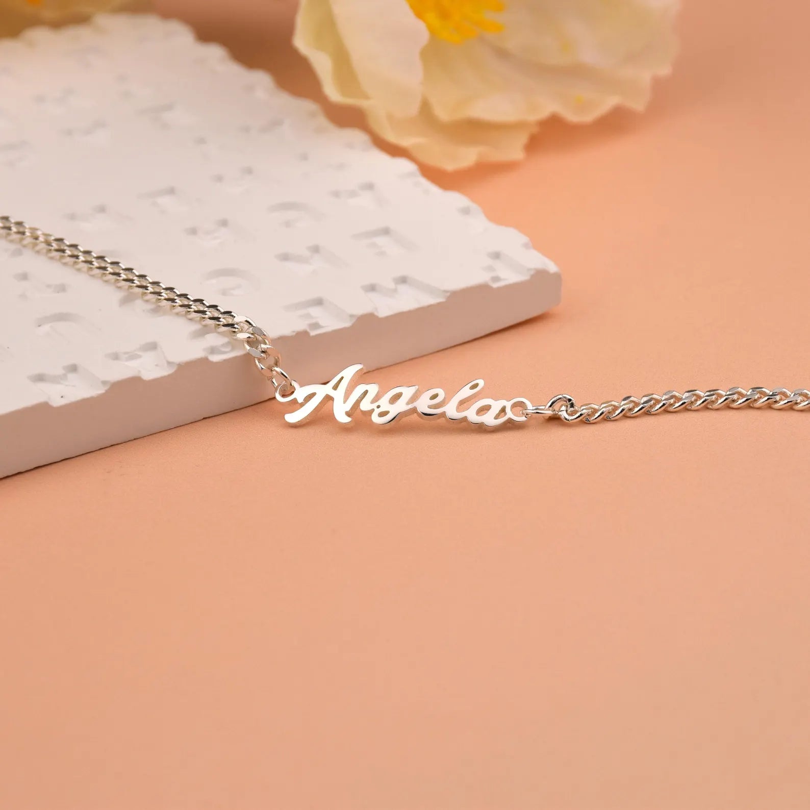 Modern Bold Name Bracelet