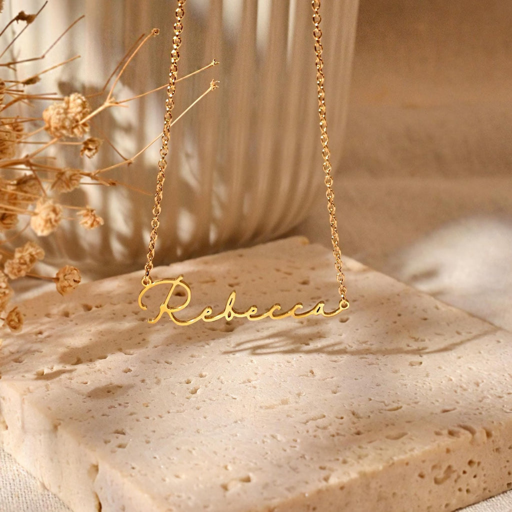 Handwritten Style Custom Necklace