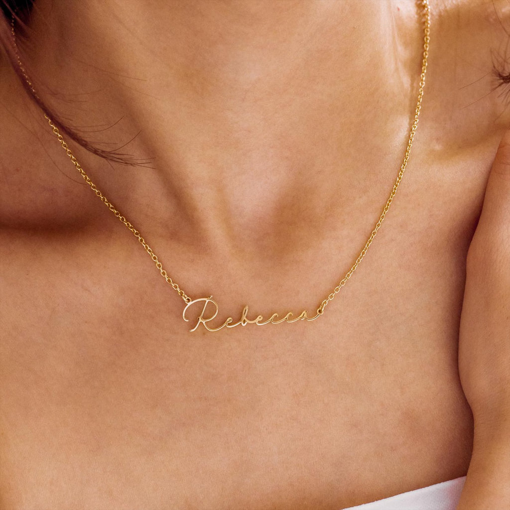 Handwritten Style Custom Necklace