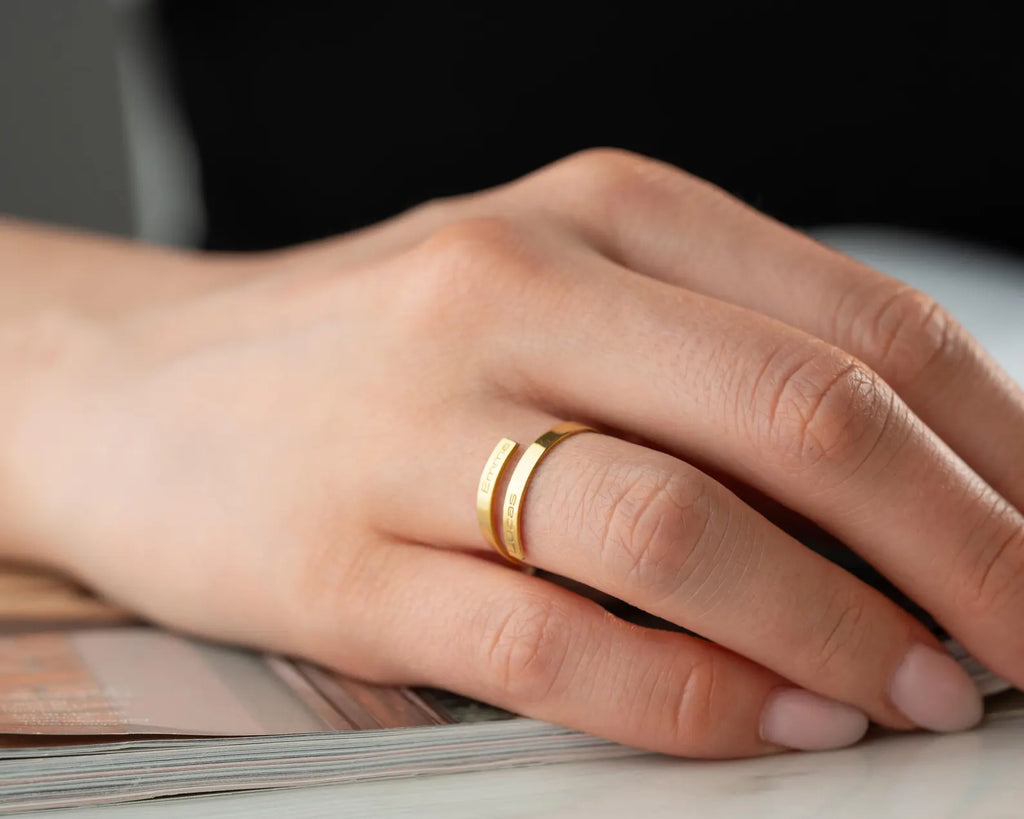 Minimal Bar Wrap Ring