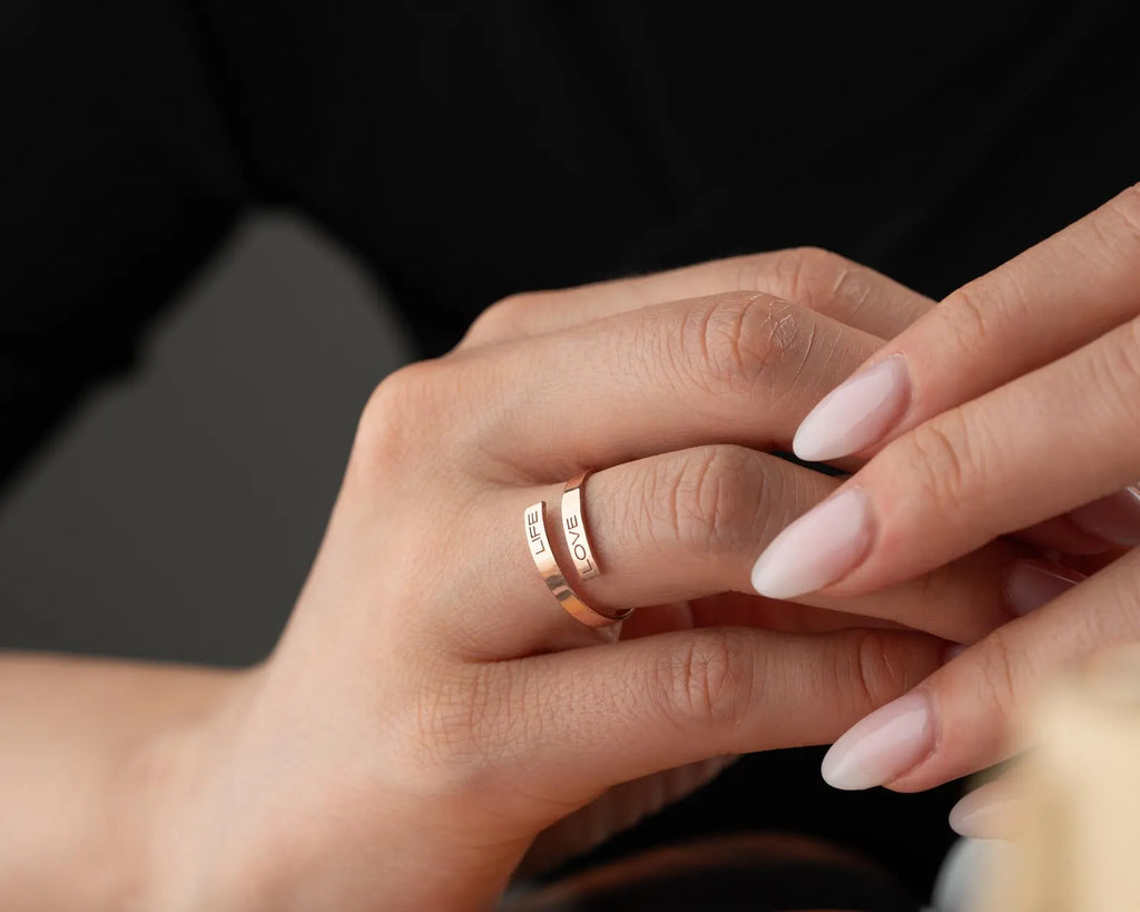 Minimal Bar Wrap Ring