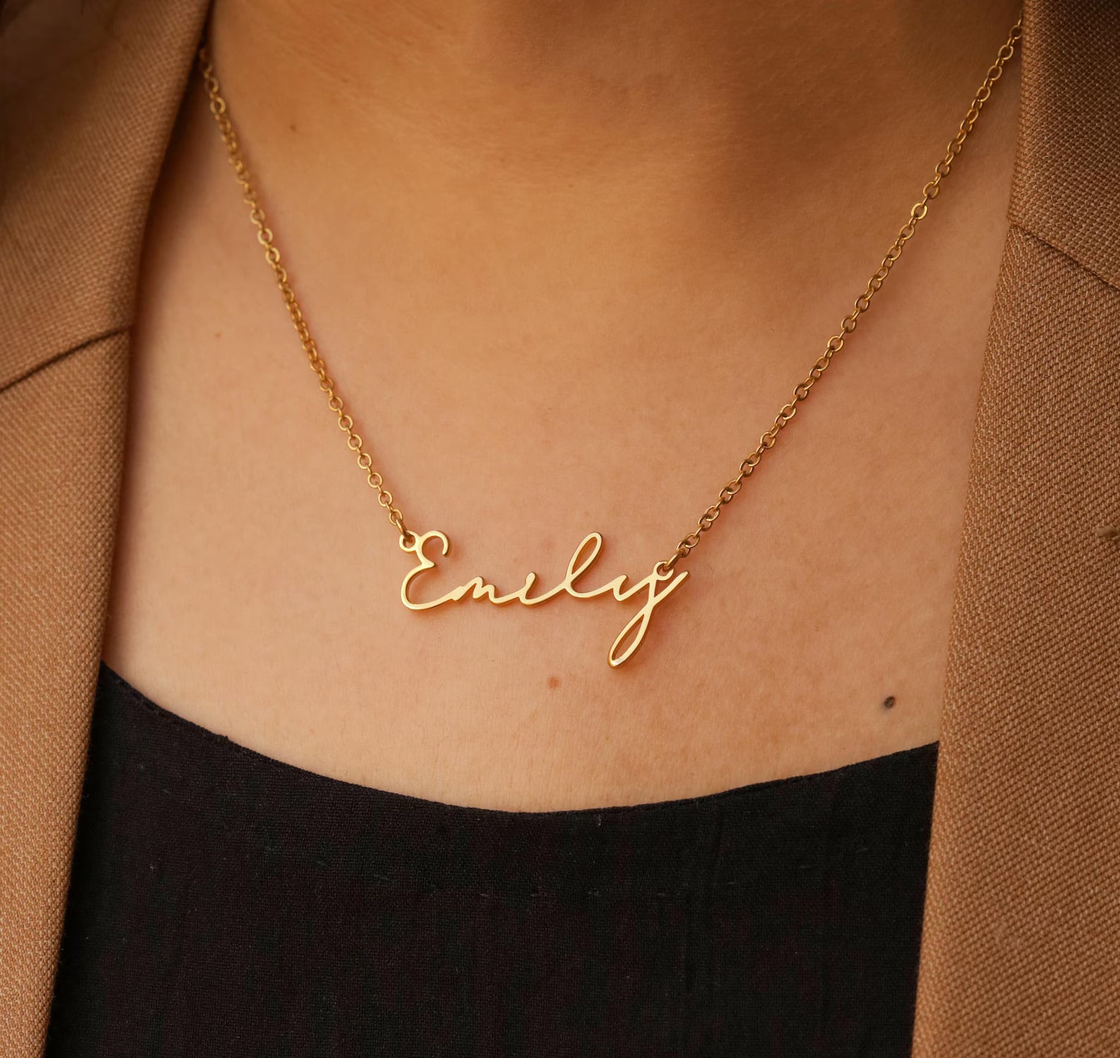 Handwritten Style Custom Necklace